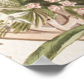 Wildflowers Seating Chart Vintage Wedding Poster (Ecke)