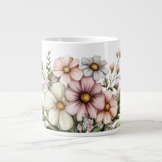 Wildflowers Specialty Coffee Mug Jumbo-Tasse (Vorderseite)