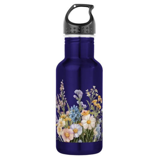 Wildflowers & Stainless Steel Water Bottle Edelstahlflasche (Vorderseite)