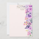 Wildflowers Sweet 16 Birthday Celebration Einladung (Rückseite)