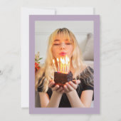 Wildflowers Sweet 16 Birthday Celebration Einladung (Rückseite)