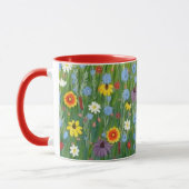 Wildflowers-Tasse mit Indian Blanket Flowers Tasse (Links)