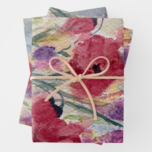 Wildflowers with poppies geschenkpapier set (Beispiel)