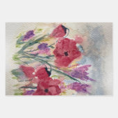 Wildflowers with poppies geschenkpapier set (Vorderseite)