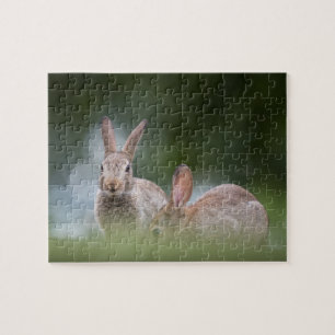 Wildfoto von Kaninchen Puzzle