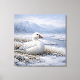 Wildgänse Schneegans Winter Leinwanddruck