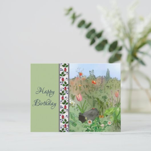 Wildgarten Postkarte (Stehend Vorderseite)