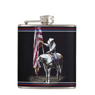 Wildgebet (rot, weiß und blau) flachmann