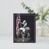 Wildgebet (rot, weiß und blau) postkarte (Stehend Vorderseite)