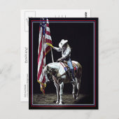 Wildgebet (rot, weiß und blau) postkarte (Vorne/Hinten)