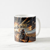 WildGeboren Highway-Explosion-Rider-Tasse Kaffeetasse (VorderseiteRechts)