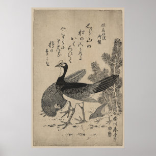 Wildgeflügel und Kiefer Poster