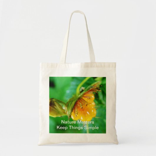 Wildgelbe Beerengeschenk Tragetasche (Vorne)