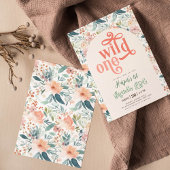 wildgelbe Blume 1. Geburtstag Einladung