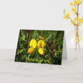Wildgelbe Orchideen Karte (Gelbe Blume)