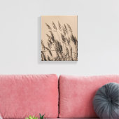 Wildgras in Sepia Leinwanddruck (Insitu (Wohnzimmer))