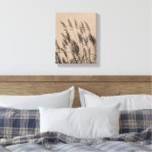Wildgras in Sepia Leinwanddruck (Insitu (Schlafzimmer))