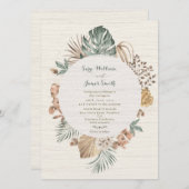 WILDGREEN WEDD INVITATION FEIERTAGSKARTE (Vorne/Hinten)