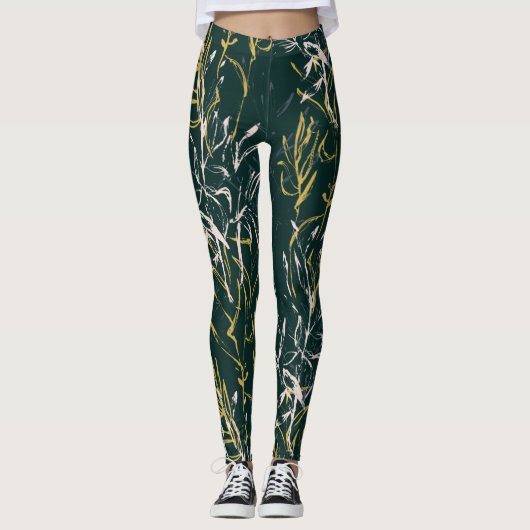 Wildgrün Leggings (Vorderseite)