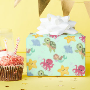 Wildhai-Geburtstag Geschenkpapier