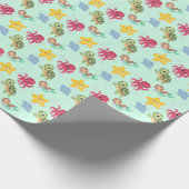 Wildhai-Geburtstag Geschenkpapier (Ecke)