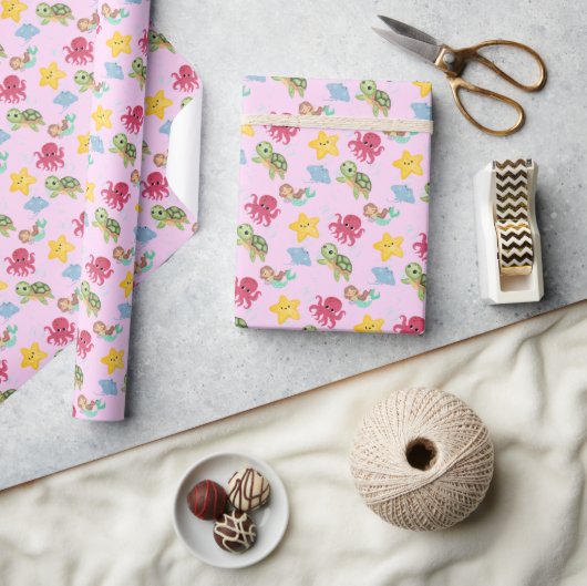 Wildhai-Geburtstag Geschenkpapier (Kunsthandwerk)