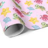 Wildhai-Geburtstag Geschenkpapier (Rolleneckpunkt)