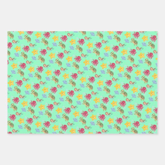 Wildhai-Geburtstag Geschenkpapier Set (Vorderseite 3)