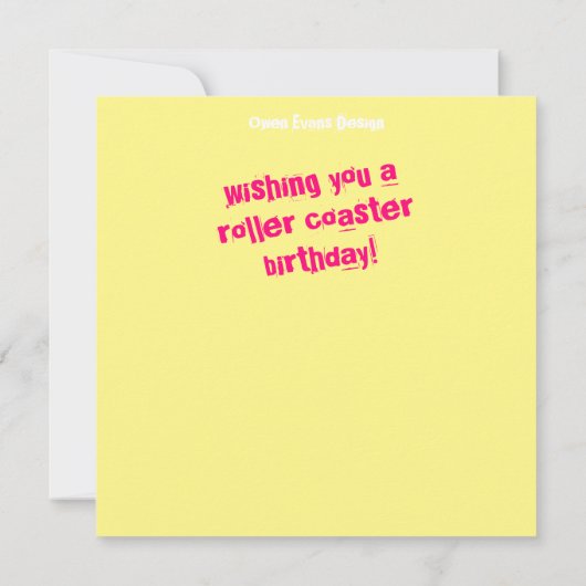 Wildhare auf einem Roller Untersetzer mit Spaß Karte (Rückseite)