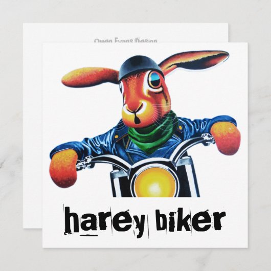 Wildhasen, Motorrad in Leder (Vorne/Hinten)