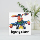 Wildhasen, Motorrad in Leder (Stehend Vorderseite)