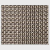Wildhaut Wasserfarbe Nahtloses Muster Geschenkpapier (Flach)