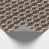 Wildhaut Wasserfarbe Nahtloses Muster Geschenkpapier (Ecke)