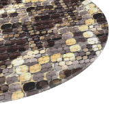 Wildhaut Wasserfarbe Nahtloses Muster Schneidebrett (Ecke)