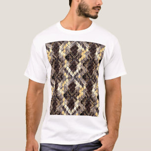 Wildhaut Wasserfarbe Nahtloses Muster T-Shirt