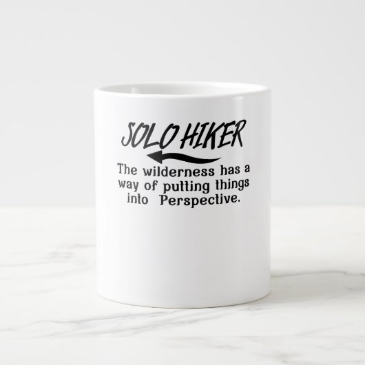 Wildheit, die die Dinge in die richtige Perspektiv Jumbo-Tasse (Vorderseite)