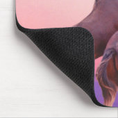 Wildhengste Pferde Sonnenaufgang Mousepad (Ecke)