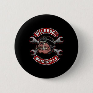 Wildhogs Motorrad Speeders Wilde Boars Jagd Bo Button