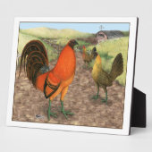 Wildhühner auf dem Bauernhof Fotoplatte (Seite)