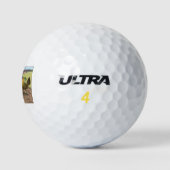 Wildhühner auf dem Bauernhof Golfball (Logo)