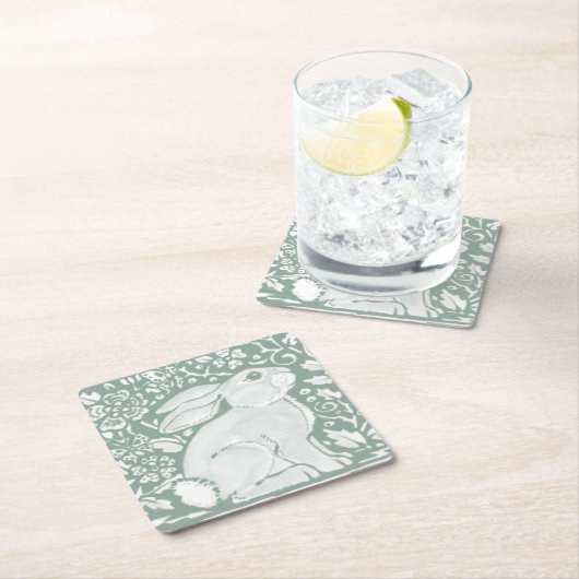 Wildhühnerwald in Weideland Tierart Niedlich Rechteckiger Pappuntersetzer (Vor Ort)