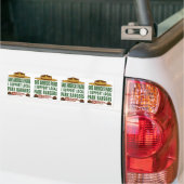 Wildhüter bumper_sticker_x4 autoaufkleber (Auf Lkw)