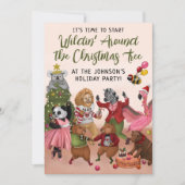 Wildin' Rund um die Weihnachtsbaumfeier Einladung (Vorderseite)