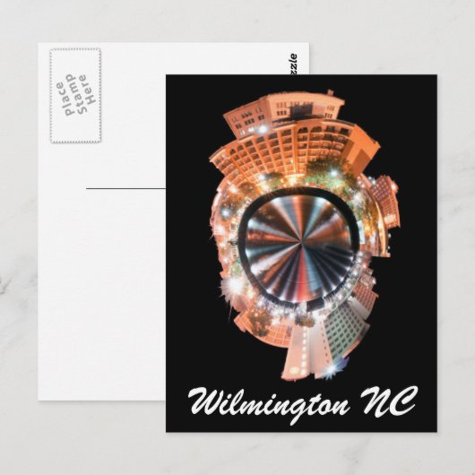 Wildington nc mini planet postkarte (Vorne/Hinten)