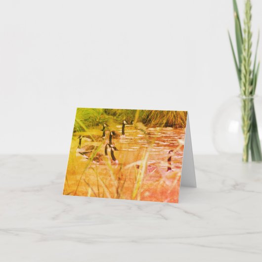 Wildkanadische Vogelschutzkarte Dankeskarte (Vorderseite)