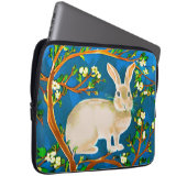 Wildkaninchen und blühende Branchen Laptopschutzhülle (Vorne Rechts)