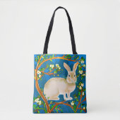 Wildkaninchen und blühende Branchen Tasche (Vorderseite)