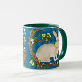 Wildkaninchen und blühende Branchen Tasse (VorderseiteRechts)
