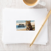 Wildkatze Adressaufkleber (Insitu)