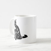 Wildkatze auf kleinem Ohr Kaffeetasse (Vorderseite Links)